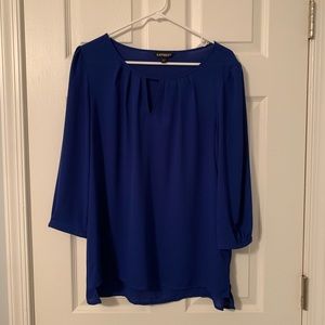 Royal blue blouse